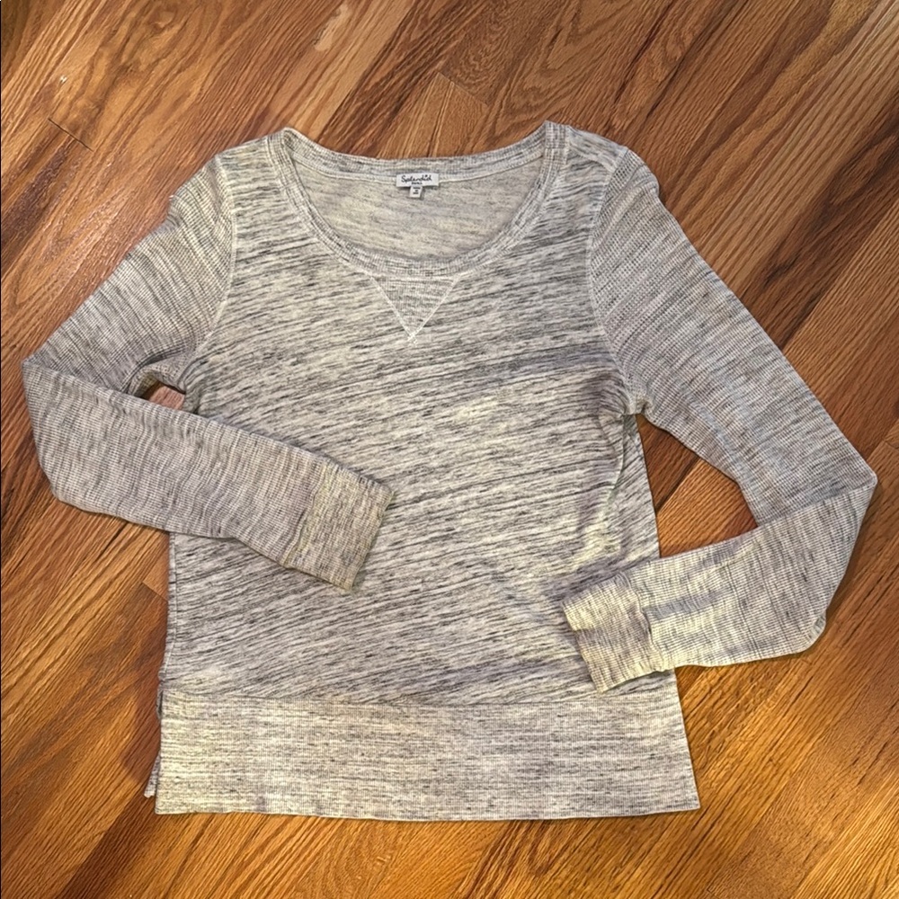 Splendid Heathered Gray Knit Top